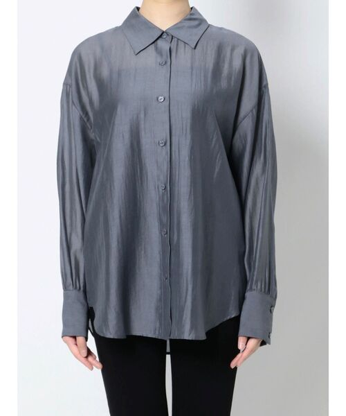 LAGUNAMOON（ラグナムーン）の「ケープヨークシアーシャツ（シャツ/ブラウス・レディース・ホワイト/グリーン/ベージュ/ブラウン/ブルー・FREE）」の6枚目の写真