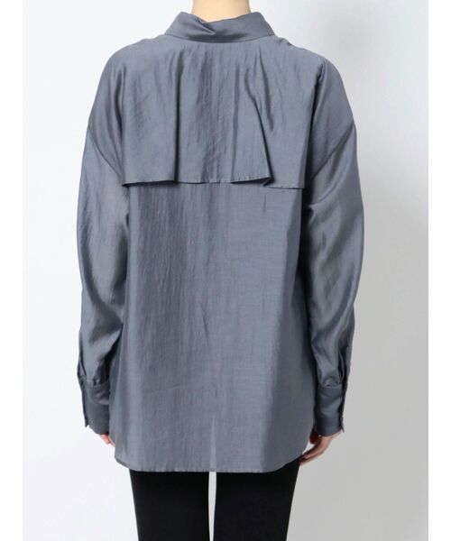 LAGUNAMOON（ラグナムーン）の「ケープヨークシアーシャツ（シャツ/ブラウス・レディース・ホワイト/グリーン/ベージュ/ブラウン/ブルー・FREE）」の8枚目の写真