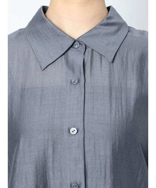 LAGUNAMOON（ラグナムーン）の「ケープヨークシアーシャツ（シャツ/ブラウス・レディース・ホワイト/グリーン/ベージュ/ブラウン/ブルー・FREE）」の9枚目の写真