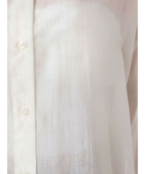 LAGUNAMOON（ラグナムーン）の「ケープヨークシアーシャツ（シャツ/ブラウス・レディース・ホワイト/グリーン/ベージュ/ブラウン/ブルー・FREE）」の12枚目の写真