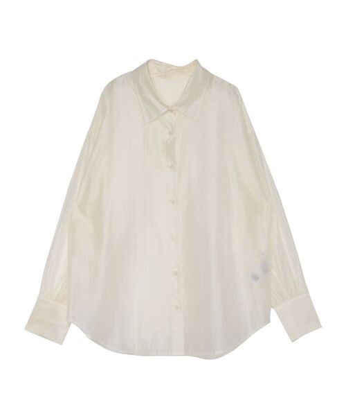 LAGUNAMOON（ラグナムーン）の「ケープヨークシアーシャツ（シャツ/ブラウス・レディース・ホワイト/グリーン/ベージュ/ブラウン/ブルー・FREE）」の17枚目の写真
