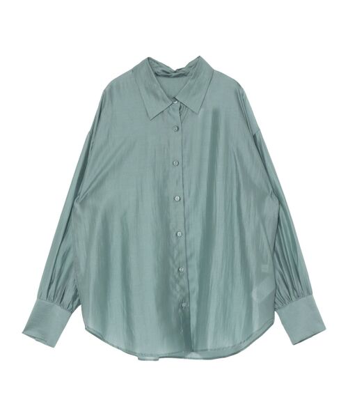 LAGUNAMOON（ラグナムーン）の「ケープヨークシアーシャツ（シャツ/ブラウス・レディース・ホワイト/グリーン/ベージュ/ブラウン/ブルー・FREE）」の18枚目の写真