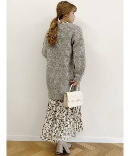 dazzlin（ダズリン）の「コットンキャンディミドルニットカーティガン（カーディガン/ボレロ・レディース・グリーン/ブルー/レッド/ベージュ/パープル・FREE）」の12枚目の写真