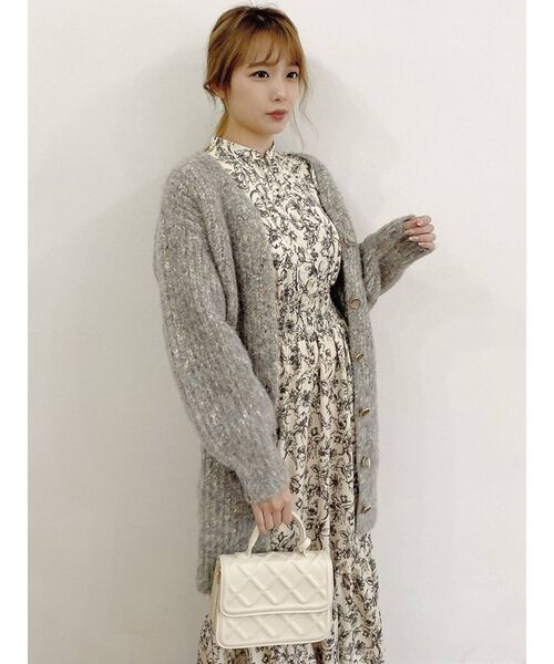 dazzlin（ダズリン）の「コットンキャンディミドルニットカーティガン（カーディガン/ボレロ・レディース・グリーン/ブルー/レッド/ベージュ/パープル・FREE）」の13枚目の写真