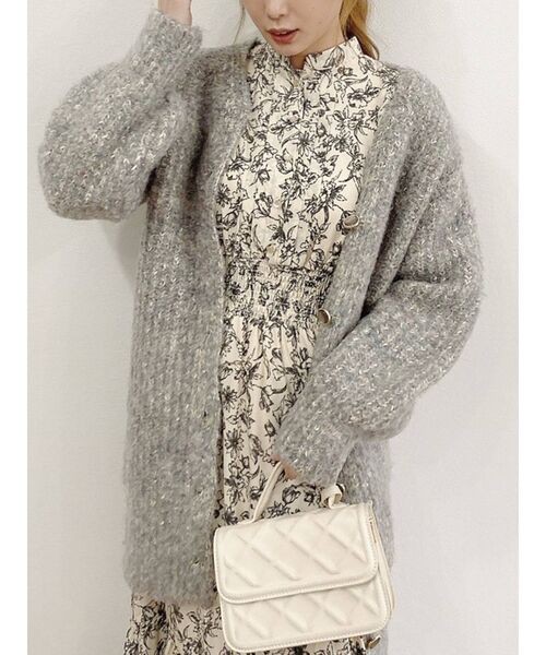 dazzlin（ダズリン）の「コットンキャンディミドルニットカーティガン（カーディガン/ボレロ・レディース・グリーン/ブルー/レッド/ベージュ/パープル・FREE）」の14枚目の写真