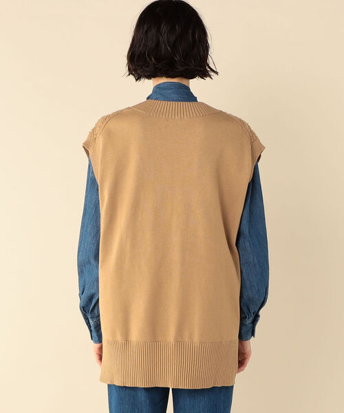 セール】◇【WEB限定】ツイード柄Vネックベスト（ベスト）｜NOLLEY'S