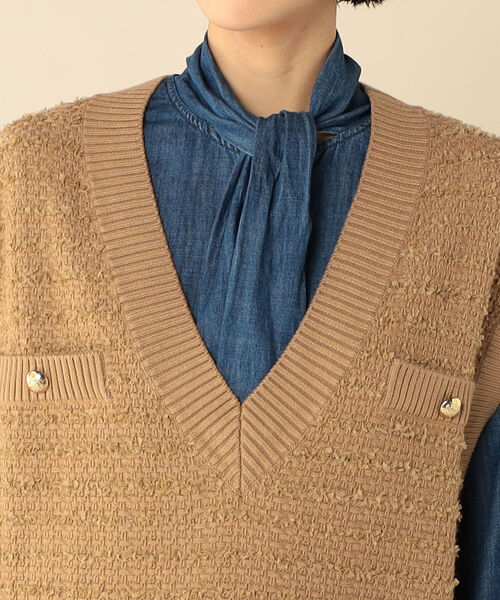 セール】◇【WEB限定】ツイード柄Vネックベスト（ベスト）｜NOLLEY'S