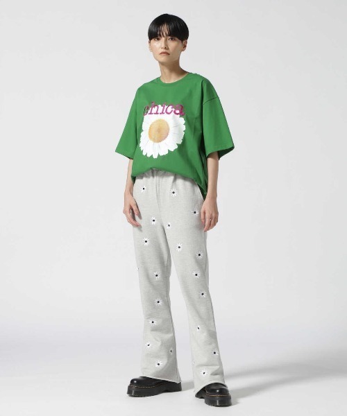 Chica（チカ）の「Chica/チカ/デイジーＴee（Tシャツ/カットソー・レディース・ピンク/ホワイト/ブラック・F）」の15枚目の写真