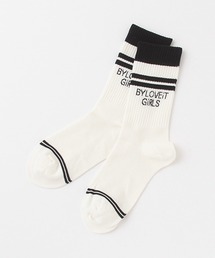 by LOVEiT | ロゴラインクルー丈ソックス【日本製】(ソックス/靴下)