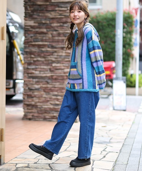 チチカカ（チチカカ）の「ネイティブ刺繍ミドルスニーカー（スニーカー・レディース・ターコイズブルー/グレー/ブラック・LARGE/MEDIUM）」の15枚目の写真