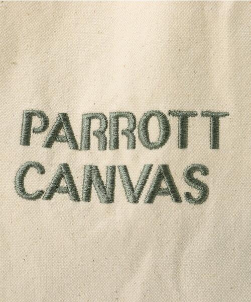 THE SHOP TK （ザ ショップ ティーケー ）の「【別注】PARROTT CANVAS トートバッグ（トートバッグ・レディース・アイボリー/ダークグリーン/ブラウン系その他・00）」の11枚目の写真
