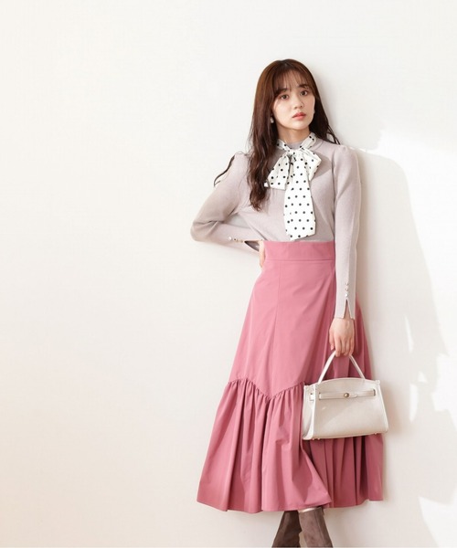 PROPORTION BODY DRESSING（プロポーションボディドレッシング）の「ドットリボンリブニット / 1212270016（ニット/セーター・レディース・ネイビー/グレー/ホワイト系その他・MEDIUM/SMALL）」の6枚目の写真