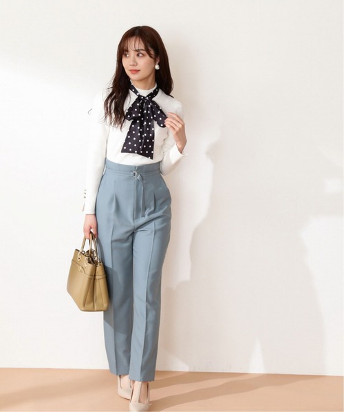 PROPORTION BODY DRESSING（プロポーションボディドレッシング）の「ドットリボンリブニット / 1212270016（ニット/セーター・レディース・ネイビー/グレー/ホワイト系その他・MEDIUM/SMALL）」の5枚目の写真