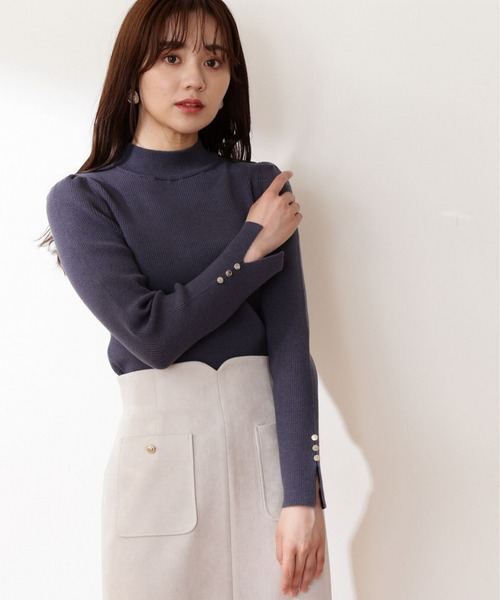 PROPORTION BODY DRESSING（プロポーションボディドレッシング）の「ドットリボンリブニット / 1212270016（ニット/セーター・レディース・ネイビー/グレー/ホワイト系その他・MEDIUM/SMALL）」の11枚目の写真