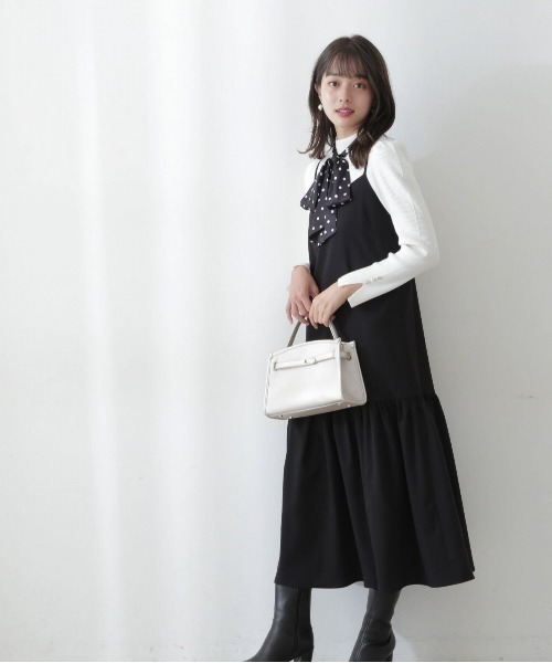 PROPORTION BODY DRESSING（プロポーションボディドレッシング）の「ドットリボンリブニット / 1212270016（ニット/セーター・レディース・ネイビー/グレー/ホワイト系その他・MEDIUM/SMALL）」の14枚目の写真