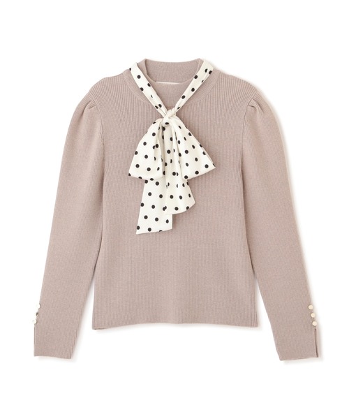 PROPORTION BODY DRESSING（プロポーションボディドレッシング）の「ドットリボンリブニット / 1212270016（ニット/セーター・レディース・ネイビー/グレー/ホワイト系その他・MEDIUM/SMALL）」の22枚目の写真