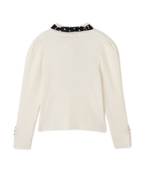 PROPORTION BODY DRESSING（プロポーションボディドレッシング）の「ドットリボンリブニット / 1212270016（ニット/セーター・レディース・ネイビー/グレー/ホワイト系その他・MEDIUM/SMALL）」の16枚目の写真