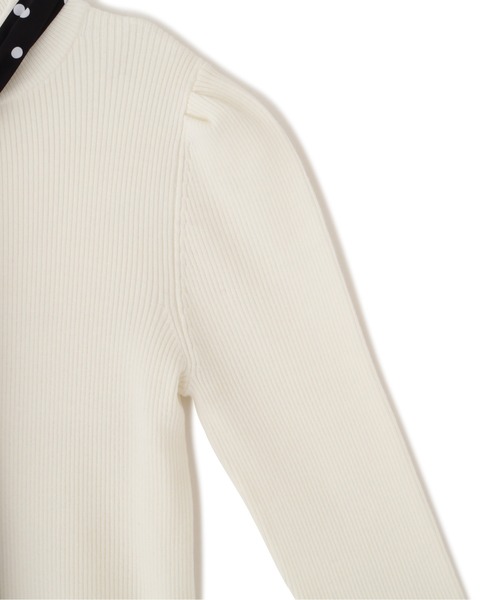 PROPORTION BODY DRESSING（プロポーションボディドレッシング）の「ドットリボンリブニット / 1212270016（ニット/セーター・レディース・ネイビー/グレー/ホワイト系その他・MEDIUM/SMALL）」の18枚目の写真