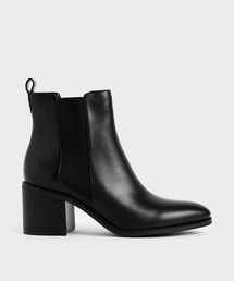 CHARLES & KEITH | ブロックヒール アンクルブーツ(ブーツ)