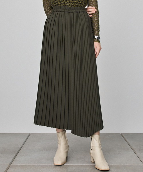 PUBLIC TOKYO（パブリックトウキョウ）の「ミックスプリーツアシメヘム  