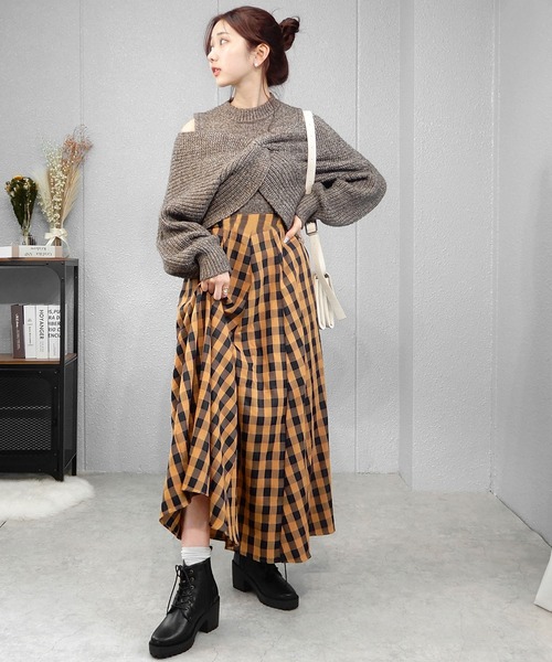 minia（ミニア）の「厚底レースアップブーティ（ブーツ・レディース・ブラック系その他2/ブラック系その他/カーキブラウン・LL/S/M/L）」の8枚目の写真