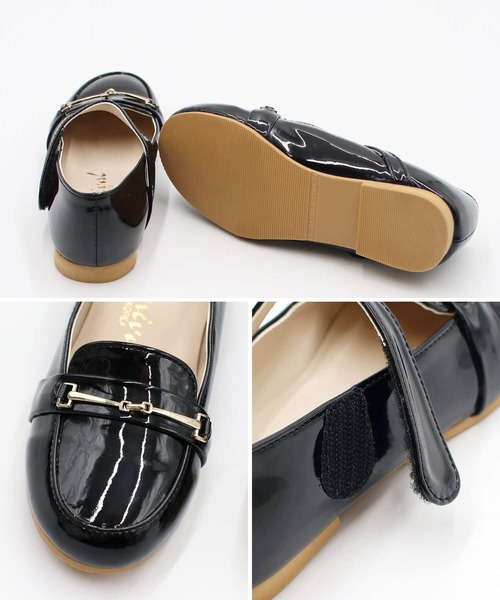 Rora（ローラ）の「サンサン エナメルシューズ（パンプス・キッズ・ブラック・16cm/21cm/20cm/22cm/17cm/18cm/19cm）」の3枚目の写真