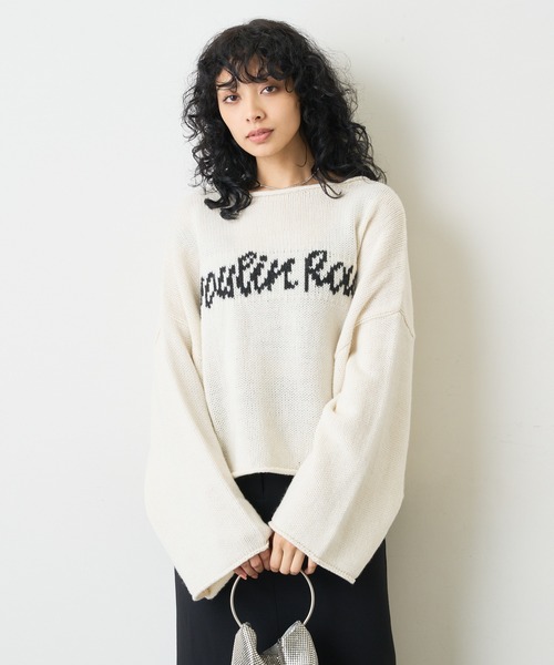Whim Gazette ロゴセーター wool100% 送料無料 セール】Cabaret ロゴプルオーバー（ニット/セーター）｜Whim