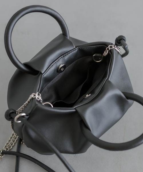 mystic（ミスティック）の「サークルハンドルミニBAG（ショルダーバッグ・レディース・アイボリー/ブラック/ピンク・ONE SIZE）」の19枚目の写真