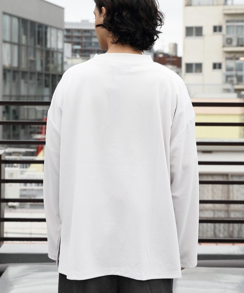 8(eight)(エイト)の「ワイドモックネックTシャツ(Tシャツ/カットソー・メンズ・ホワイト/ベージュ/グレー系その他/チャコールグレー/ブラウン/ネイビー/ブラック・MEDIUM/LARGE)」の19枚目の写真