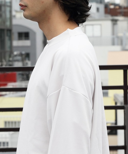 8(eight)(エイト)の「ワイドモックネックTシャツ(Tシャツ/カットソー・メンズ・ホワイト/ベージュ/グレー系その他/チャコールグレー/ブラウン/ネイビー/ブラック・MEDIUM/LARGE)」の13枚目の写真