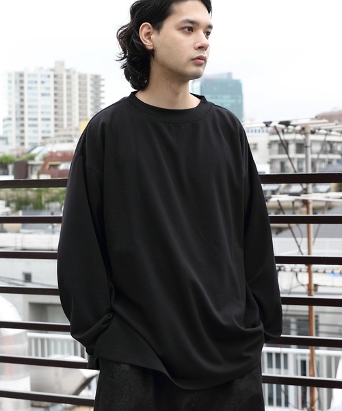 8(eight)(エイト)の「ワイドモックネックTシャツ(Tシャツ/カットソー・メンズ・ホワイト/ベージュ/グレー系その他/チャコールグレー/ブラウン/ネイビー/ブラック・MEDIUM/LARGE)」の16枚目の写真