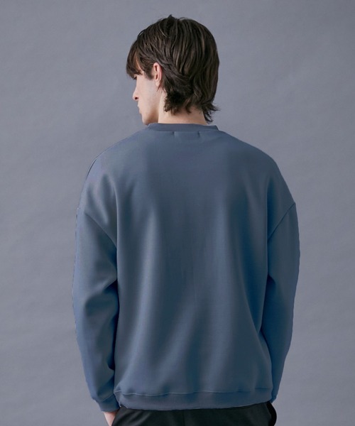 PUBLIC TOKYO（パブリックトウキョウ）の「【洗える / ユニセックス】ルーズオーバースウェット（スウェット・メンズ・ブラック/サックスブルー/アイボリー/ダークグレー/ダークブルー・1/2/3）」の20枚目の写真