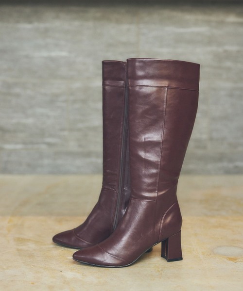 Andemiu（アンデミュウ）の「キリカエロングブーツ165183（ブーツ・レディース・ブラック/ブラウン/ワイン・MEDIUM/LARGE）」の3枚目の写真