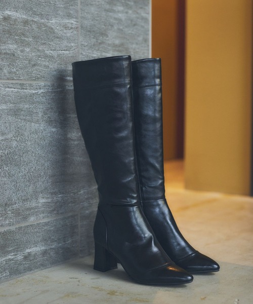 Andemiu（アンデミュウ）の「キリカエロングブーツ165183（ブーツ・レディース・ブラック/ブラウン/ワイン・MEDIUM/LARGE）」の15枚目の写真