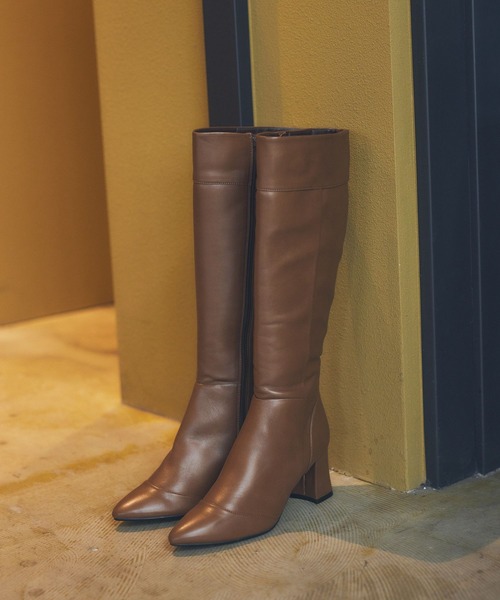 Andemiu（アンデミュウ）の「キリカエロングブーツ165183（ブーツ・レディース・ブラック/ブラウン/ワイン・MEDIUM/LARGE）」の16枚目の写真