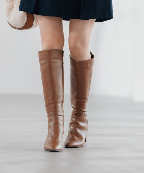 Andemiu（アンデミュウ）の「キリカエロングブーツ165183（ブーツ・レディース・ブラック/ブラウン/ワイン・MEDIUM/LARGE）」の4枚目の写真