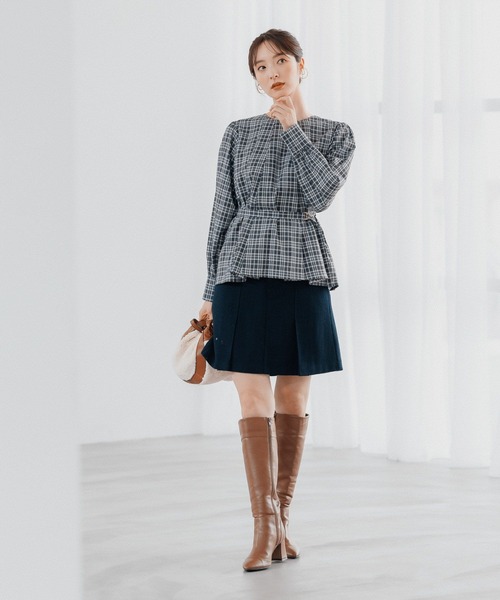 Andemiu（アンデミュウ）の「キリカエロングブーツ165183（ブーツ・レディース・ブラック/ブラウン/ワイン・MEDIUM/LARGE）」の7枚目の写真