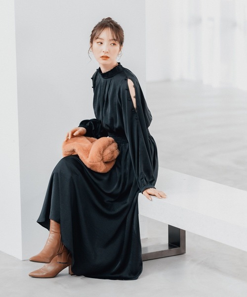 Andemiu（アンデミュウ）の「キリカエロングブーツ165183（ブーツ・レディース・ブラック/ブラウン/ワイン・MEDIUM/LARGE）」の9枚目の写真