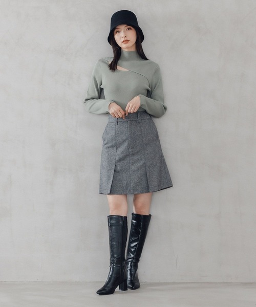 Andemiu（アンデミュウ）の「キリカエロングブーツ165183（ブーツ・レディース・ブラック/ブラウン/ワイン・MEDIUM/LARGE）」の12枚目の写真