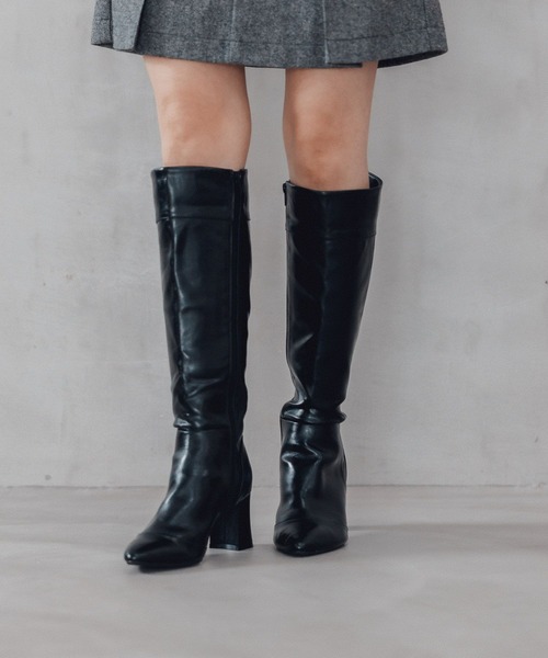 Andemiu（アンデミュウ）の「キリカエロングブーツ165183（ブーツ・レディース・ブラック/ブラウン/ワイン・MEDIUM/LARGE）」の14枚目の写真