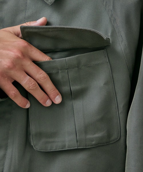 public tokyo 定価63800円 コットンギャバハイクラストレンチ コットンライクギャバドリズラージャケット(1 DARK GREY): : メンズ