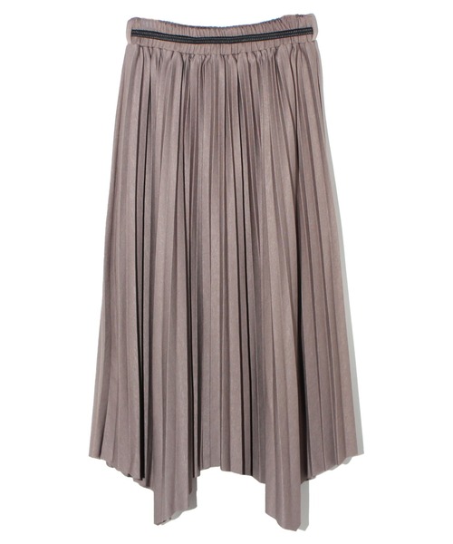 NOMAE（ノーマエ）の「アシンメトリープリーツスカート（スカート・レディース・ライトグレー/ブラック/ベージュ・FREE）」の10枚目の写真