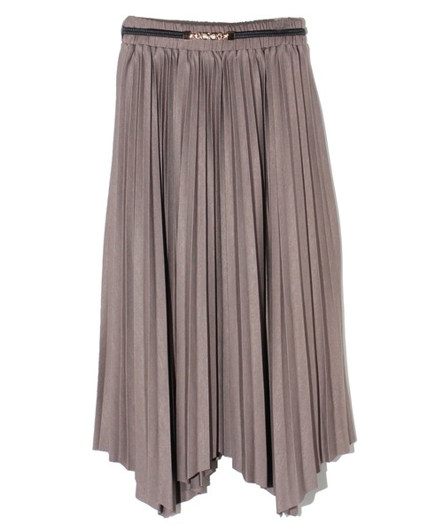 NOMAE（ノーマエ）の「アシンメトリープリーツスカート（スカート・レディース・ライトグレー/ブラック/ベージュ・FREE）」の13枚目の写真