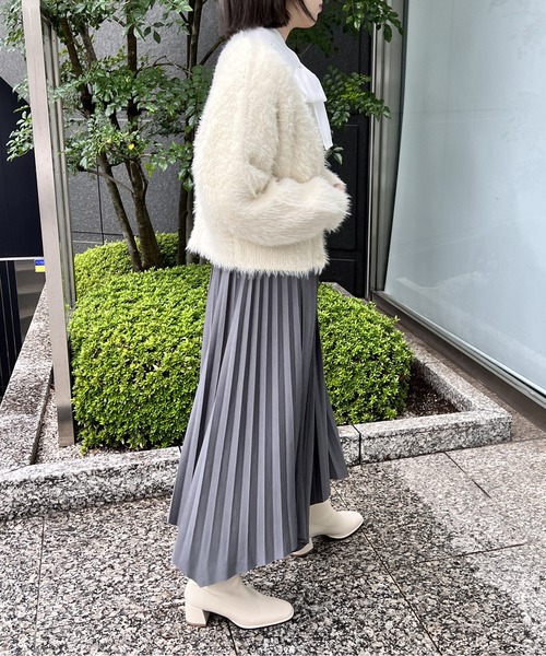 NOMAE（ノーマエ）の「アシンメトリープリーツスカート（スカート・レディース・ライトグレー/ブラック/ベージュ・FREE）」の19枚目の写真