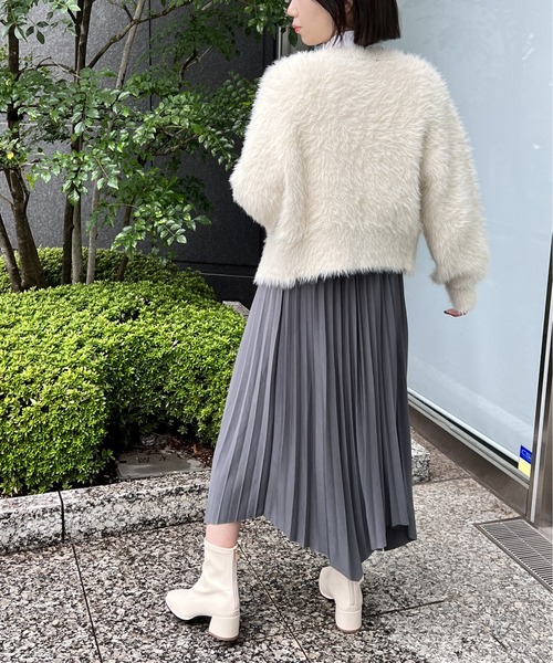 NOMAE（ノーマエ）の「アシンメトリープリーツスカート（スカート・レディース・ライトグレー/ブラック/ベージュ・FREE）」の20枚目の写真