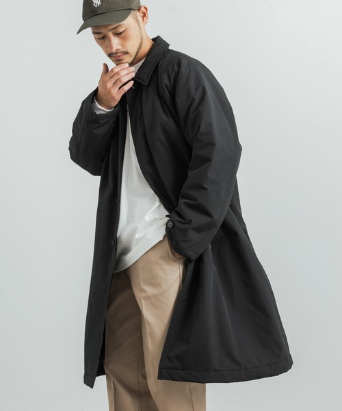 Audience(オーディエンス)の「60/40クロス 中綿 ステンカラーコート オーバーサイズ AUD7159(ステンカラーコート・メンズ・ブラック/オリーブ/ブルーグレー/グレー/ブラウン・M/L/XL)」の2枚目の写真