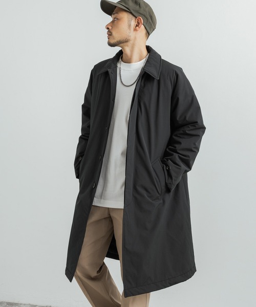 Audience(オーディエンス)の「60/40クロス 中綿 ステンカラーコート オーバーサイズ AUD7159(ステンカラーコート・メンズ・ブラック/オリーブ/ブルーグレー/グレー/ブラウン・M/L/XL)」の7枚目の写真