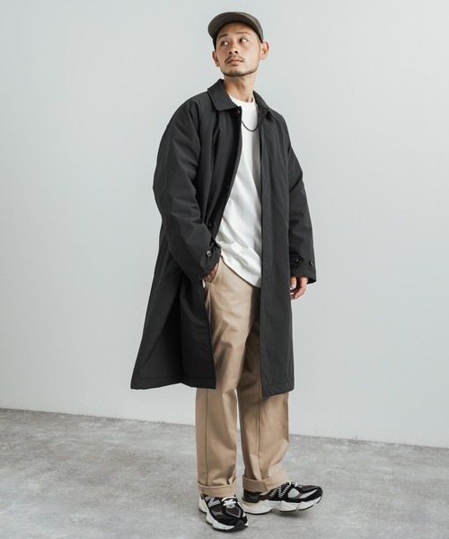 Audience(オーディエンス)の「60/40クロス 中綿 ステンカラーコート オーバーサイズ AUD7159(ステンカラーコート・メンズ・ブラック/オリーブ/ブルーグレー/グレー/ブラウン・M/L/XL)」の8枚目の写真