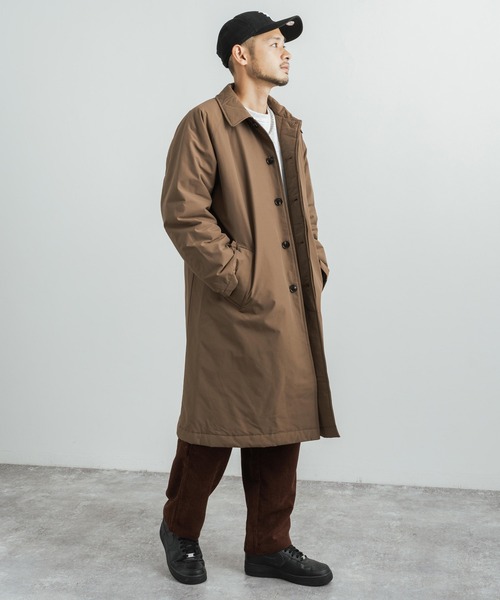 Audience(オーディエンス)の「60/40クロス 中綿 ステンカラーコート オーバーサイズ AUD7159(ステンカラーコート・メンズ・ブラック/オリーブ/ブルーグレー/グレー/ブラウン・M/L/XL)」の18枚目の写真