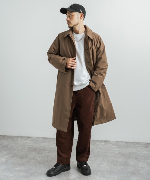 Audience(オーディエンス)の「60/40クロス 中綿 ステンカラーコート オーバーサイズ AUD7159(ステンカラーコート・メンズ・ブラック/オリーブ/ブルーグレー/グレー/ブラウン・M/L/XL)」の19枚目の写真